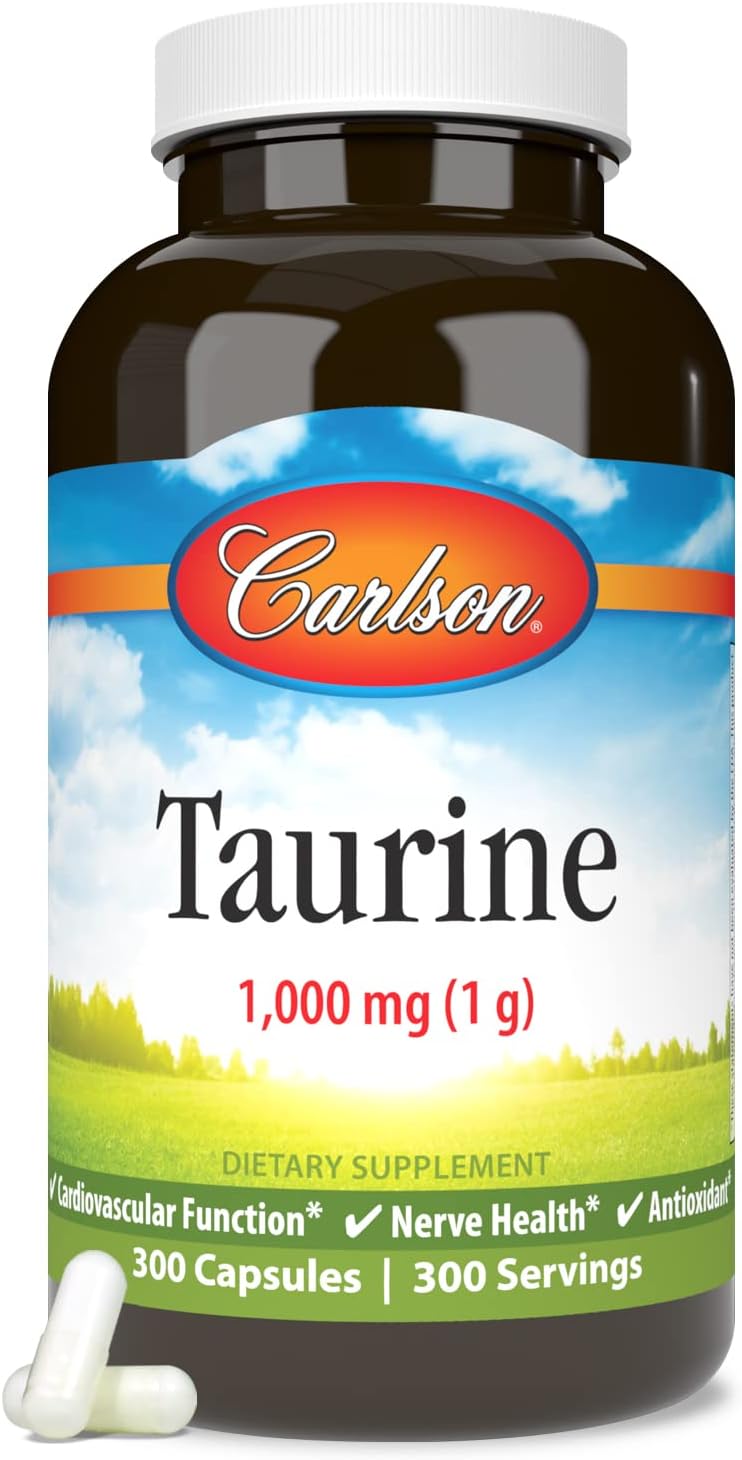 carlson-taurine-free-form-amino-acid-capsules-for-nerve-health-muscle-function---300-count-5