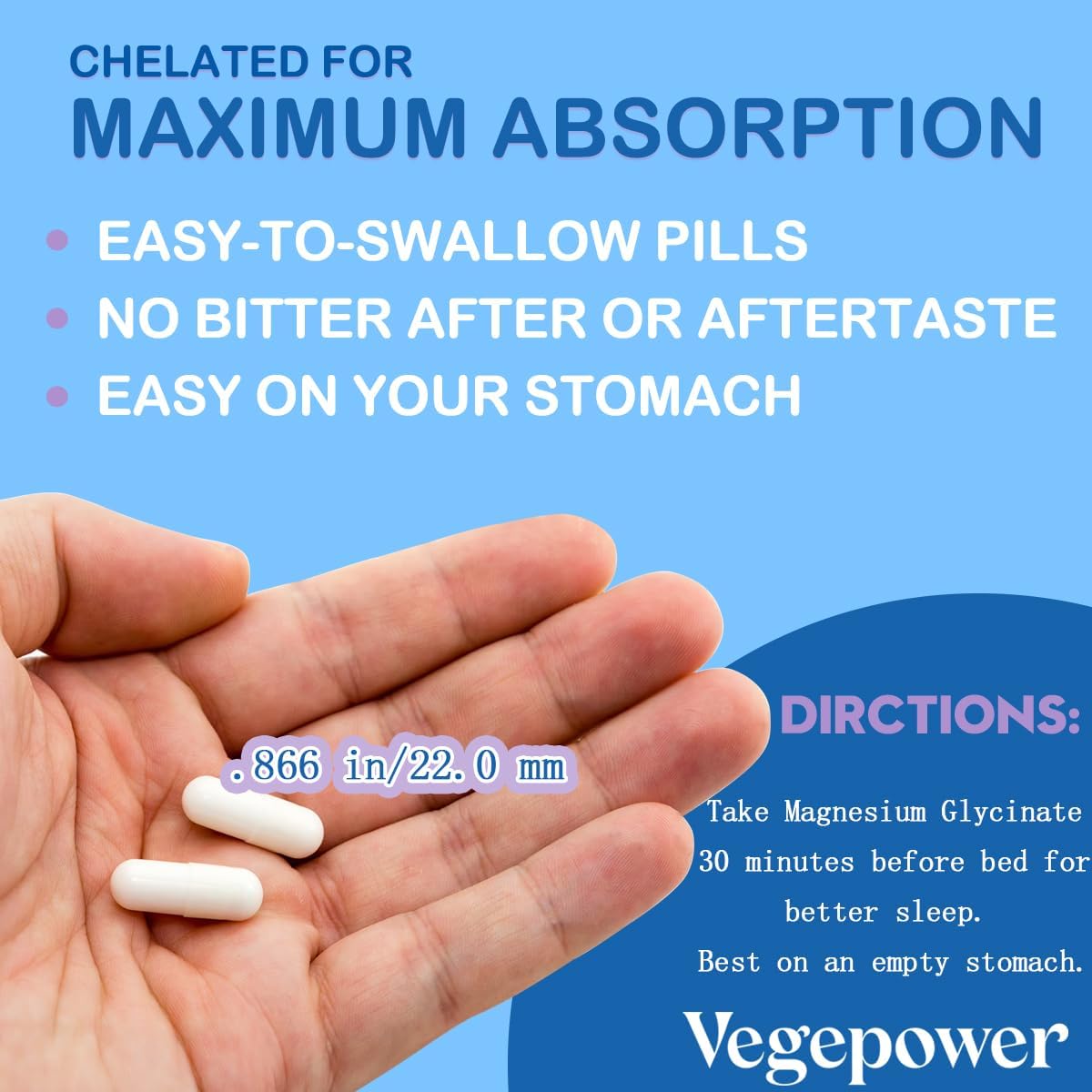 high-absorption-vegepower-magnesium-glycinate-supplements-for-sleep-muscle-and-bone-health---1600mg-with-vitamin-b6-zinc-d3---gentle-on-stomach-vegan-bisglycinate-non-gmo---180-capsules-7