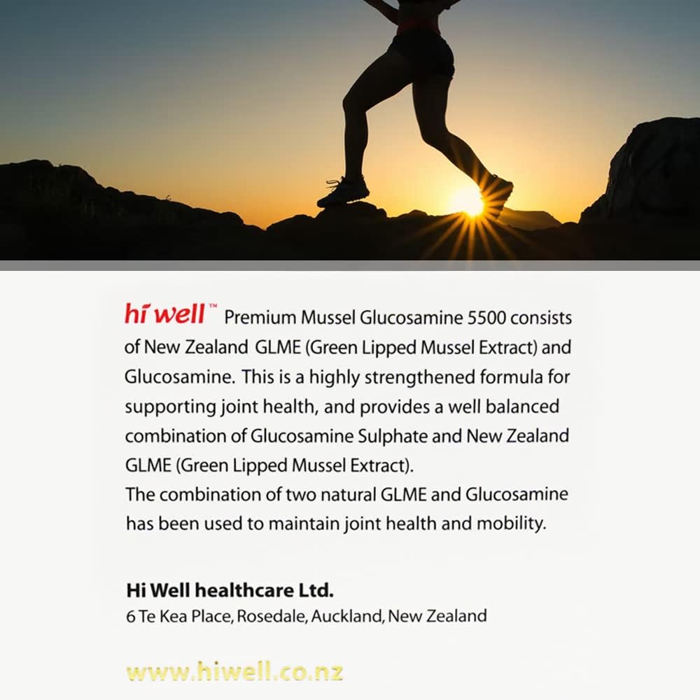 new-zealand-pure-natural-mussel-glucosamine-capsules---pack-of-3---5500mg---hi-well-premium-quality---180-vegetable-capsules-5