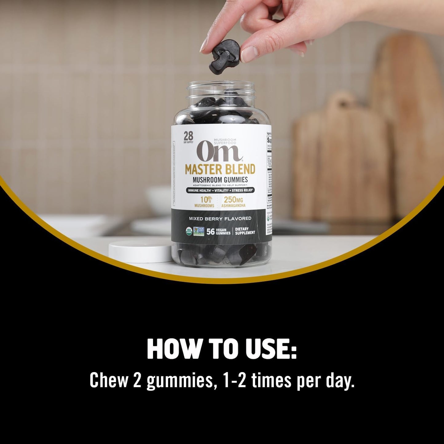 om-mushroom-superfood-master-blend-gummies---56-count-mixed-berry---10-mushroom-complex-with-lions-mane-chaga-cordyceps---adaptogens-for-immune-health-vitality-stress-relief-7
