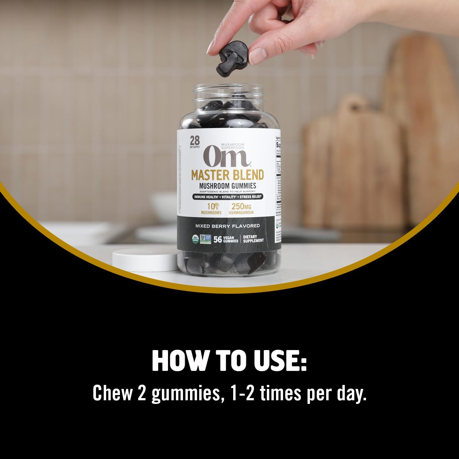 om-mushroom-superfood-master-blend-gummies---56-count-mixed-berry---10-mushroom-complex-with-lions-mane-chaga-cordyceps---adaptogens-for-immune-health-vitality-stress-relief-7