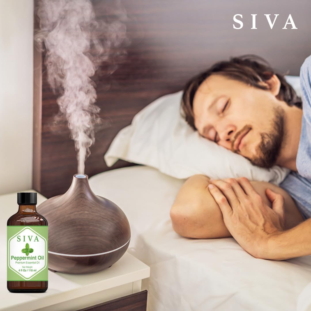 4-fl-oz-siva-organics-peppermint-essential-oil---natural-aromatherapy-oil-for-diffuser-skin-hair-scalp-and-body-massage---includes-dropper-6