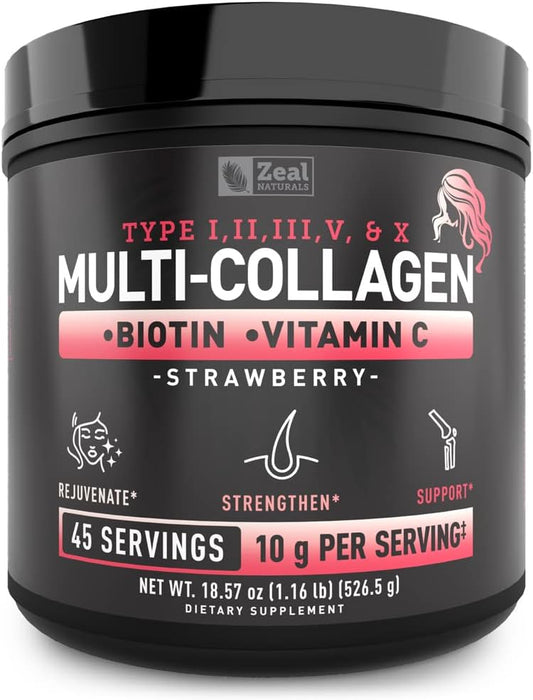 zeal-naturals-multi-collagen-peptides-protein-powder-with-vitamins-for-hair-skin-nails---marine-bovine-chicken-eggshell-strawberry---45-servings-1