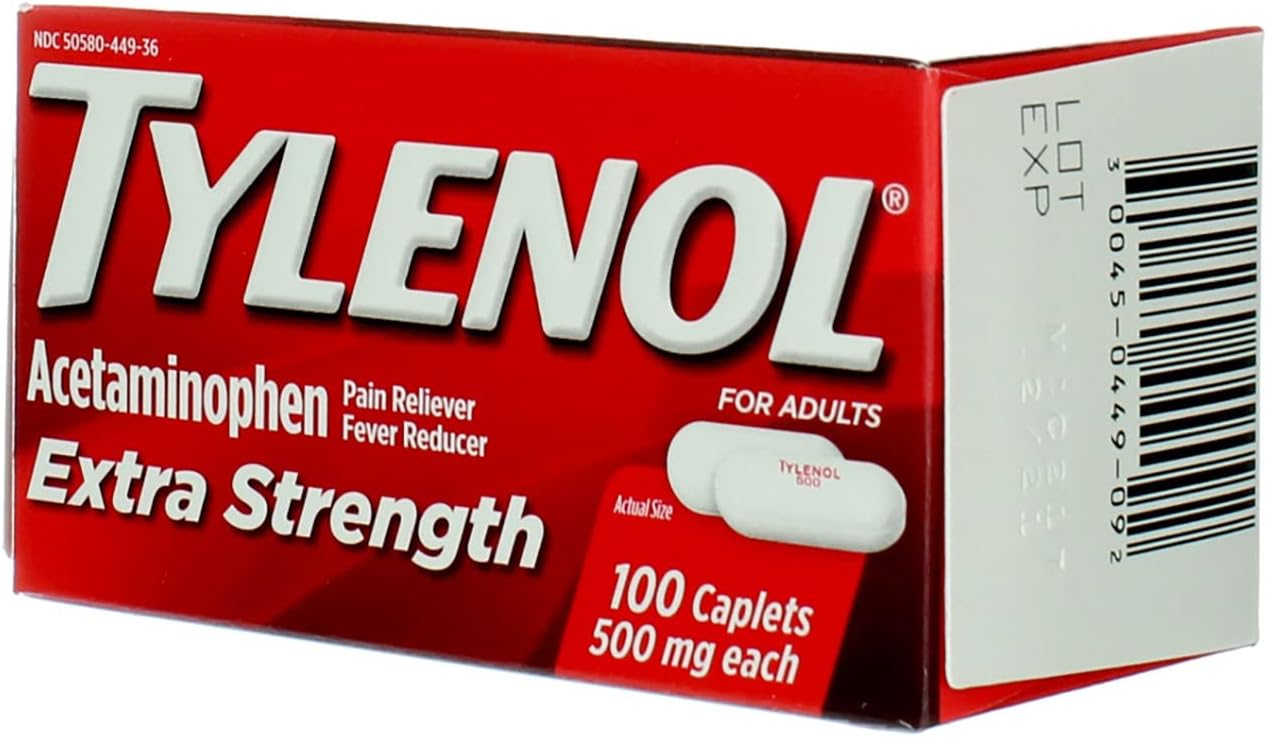 tylenol-extra-strength-caplets-100ct---2-pack-500mg-pain-reliever---100-size-3