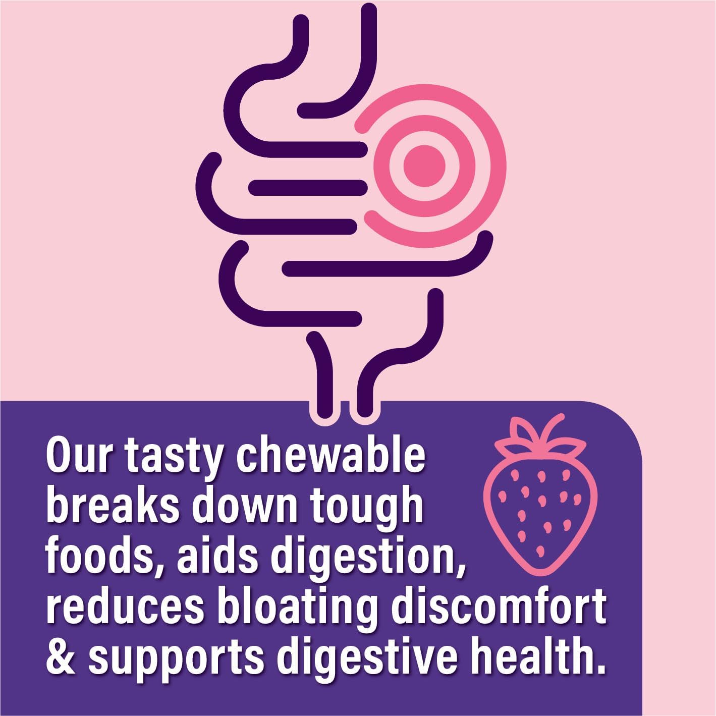 Chewable Probiotics for Gas & Bloating Relief - 7 Billion CFU Daily Digestive Enzymes for Men & Women - Supports Digestion & Gut Health - Espot.com.au