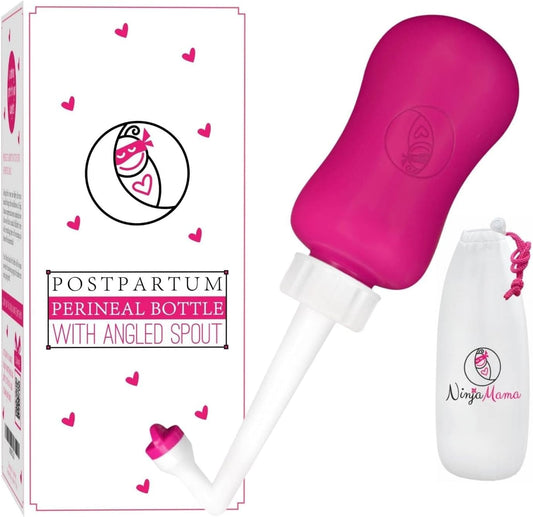 portable-perineal-bottle-with-angled-spout-for-postpartum-care---ninja-mama-peri-bottle-for-pain-relief-tears-hemorrhoids-after-birth---labor-delivery-bag-essential-355-ml-1