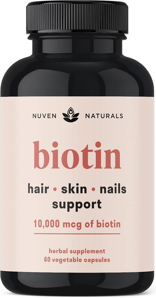 nuven-naturals-hair-vitamins-with-biotin-10000-mcg---supports-hair-skin-nails-health---vegan-non-gmo-gluten-free---60-capsules-1