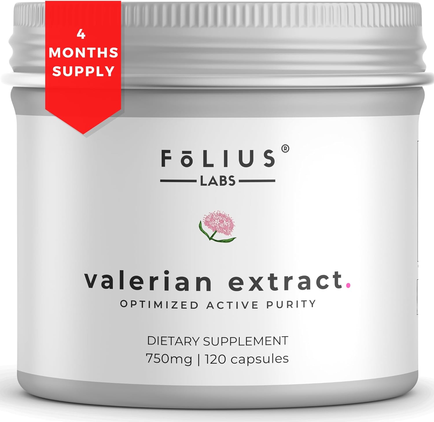 4X Concentrated Valerian Root Extract Capsules - 750mg - Pure & Potent Relaxation Supplement - Gluten Free - Non-GMO - 120 Caps - Espot.com.au