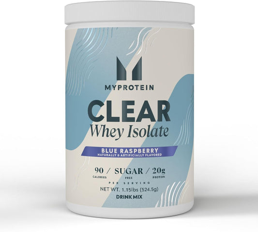 blue-raspberry-clear-whey-isolate-protein-powder---11-lb-20-servings---20g-protein-per-serving---naturally-flavored-drink-mix---ideal-for-daily-protein-intake-for-superior-performance-1