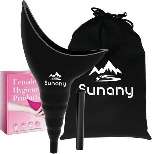 Portable Female Urinal with Silicone Funnel for Standing, Reusable and Travel-Friendly - Ideal for Outdoor Activities and Camping - Espot.com.au