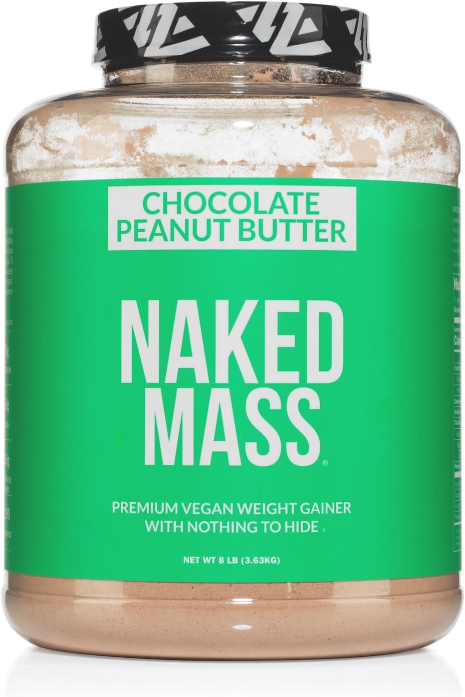 all-natural-chocolate-peanut-butter-vegan-mass-protein-powder---8lb-bulk-gmo-free-gluten-free-soy-free---1290-calories---naked-nutrition-1