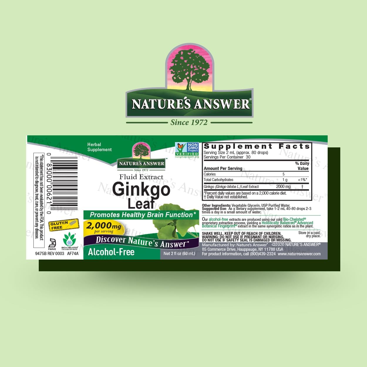 alcohol-free-ginkgo-leaf-extract-2000mg-for-memory-mood-concentration---2oz-gluten-free-kosher-preservative-free-single-count-2
