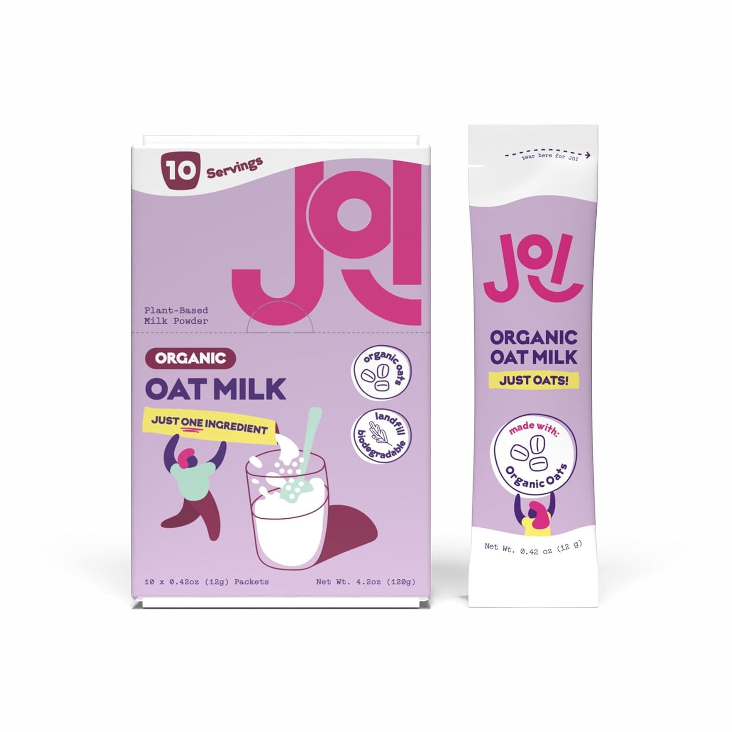 joi-instant-organic-oat-milk-powder-unsweetened-10ct-carton---dairy-free-plant-based-kosher-shelf-stable---ideal-for-smoothies-protein-shakes-overnight-oats---single-serve-packets---oat-flavored-dairy-alternative-2