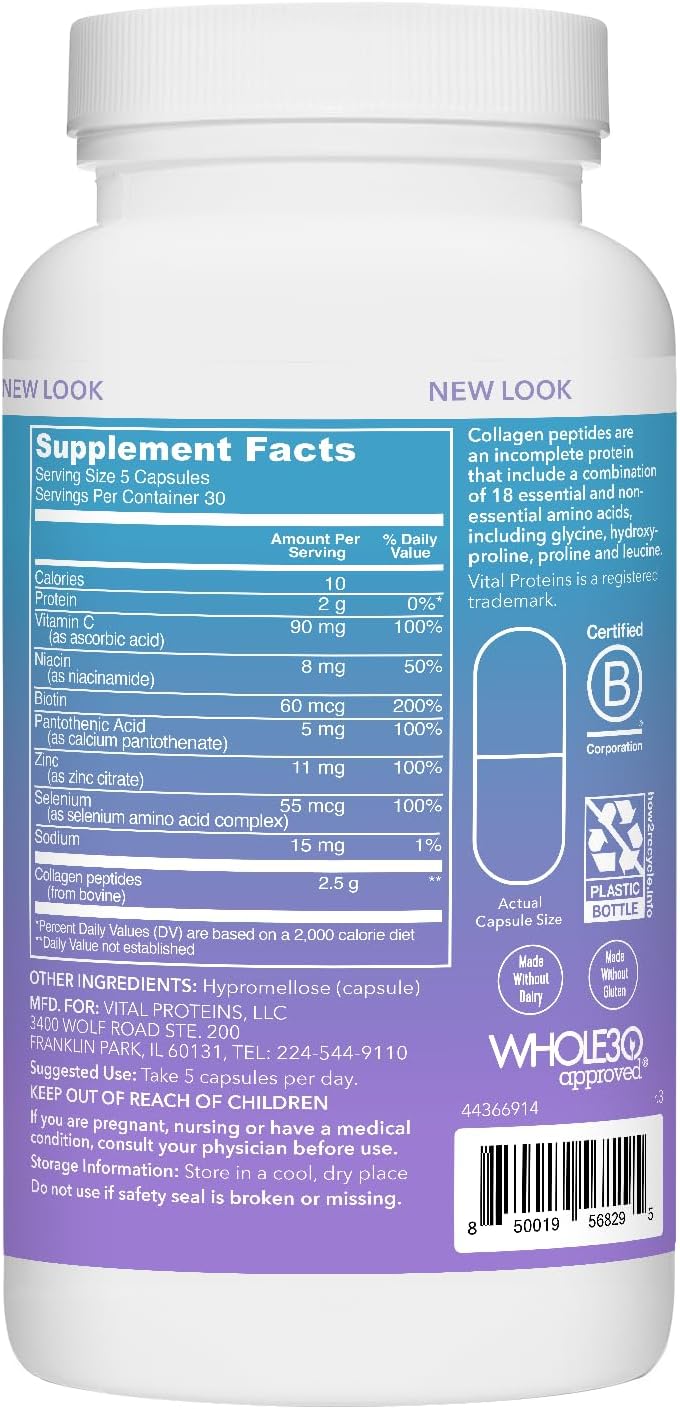 vital-proteins-collagen-peptides-beauty-capsules-with-biotin-vitamin-c---30-servings-25g-collagen-per-serving-9