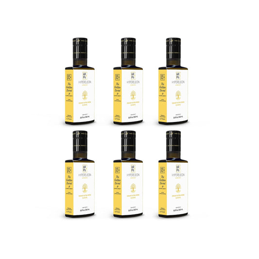 Premium Organic Greek Extra Virgin Olive Oil | G-Team Hypereleon Ultra Gold | High Phenolic | 100% Pure & Natural | Bio & Unfiltered | 65 Awards | 260ml (6 Pack) - Espot.com.au