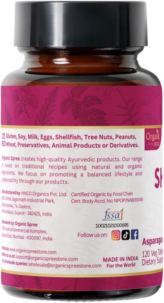 Organic Shatavari Tablets 240ct - 1200mg Asparagus Racemosus per Serving - Women's Health Support - Immune System Booster - Vegan & USDA Certified - Pack of 2 - Espot.com.au