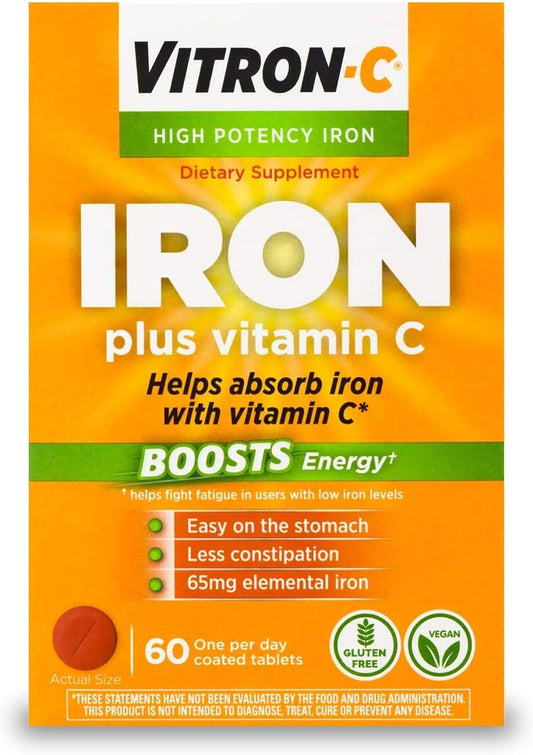 vitron-c-iron-supplement-12565mg-coated-tablets---60-tablets-per-bottle-by-mck-1