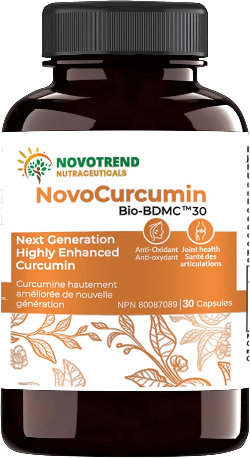 30 Capsules NovoCurcumin-BioBDMC30: Advanced Curcumin Supplement - Espot.com.au