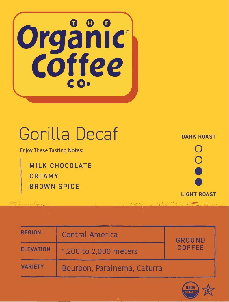 organic-coffee-co-gorilla-decaf-ground-coffee---12oz-bag-medium-roast-swiss-water-processed-certified-usda-organic-2