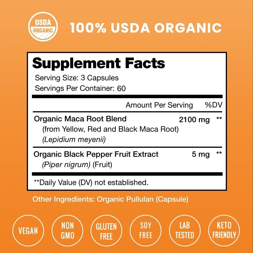 organic-maca-root-capsules-2100mg---180-capsules-black-red-yellow-peruvian-gelatinized-highest-potency-maca-root-powder-supplement-for-mood-reproduction-energy---men-women-2