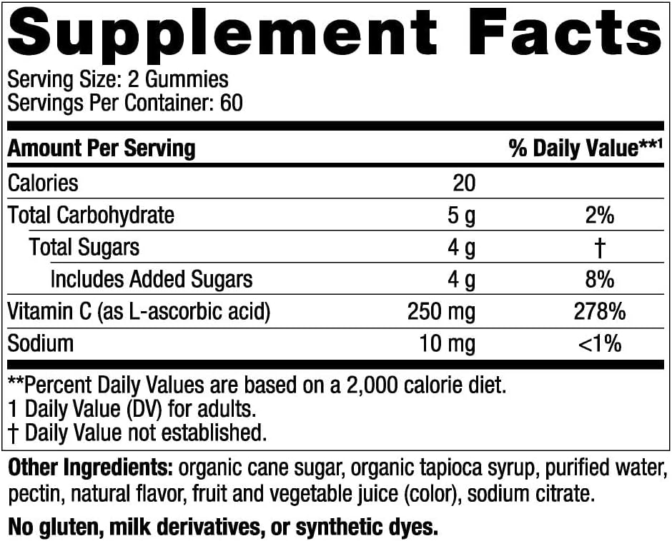 tart-tangerine-vitamin-c-gummies---120-gummies-250mg---immune-support-antioxidant-protection---non-gmo-vegan-child-growth-development---60-servings-2