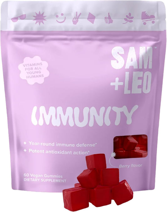 samleo-berry-immunity-gummies-for-kids-teens---vegan-immune-support-with-echinacea-vitamin-c-d3-propolis-elderberry---60ct-1