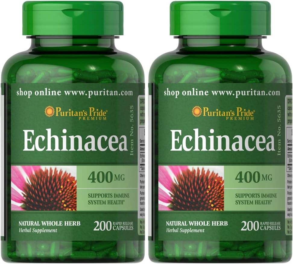 puritans-pride-echinacea-400mg-capsules-twin-pack---400-total-count-natural-immune-support-supplement-1