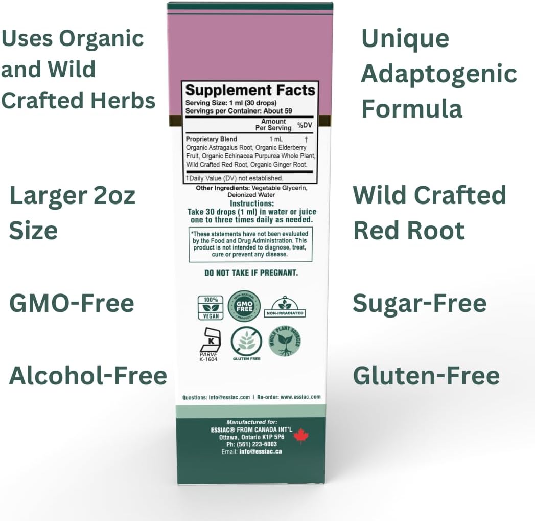 renes-naturals-lymphatic-drops---concentrated-5-herb-formula-alcohol-free-sugar-free-vegan-herbal-supplement-kosher-certified---2oz-up-to-2-months-supply-2