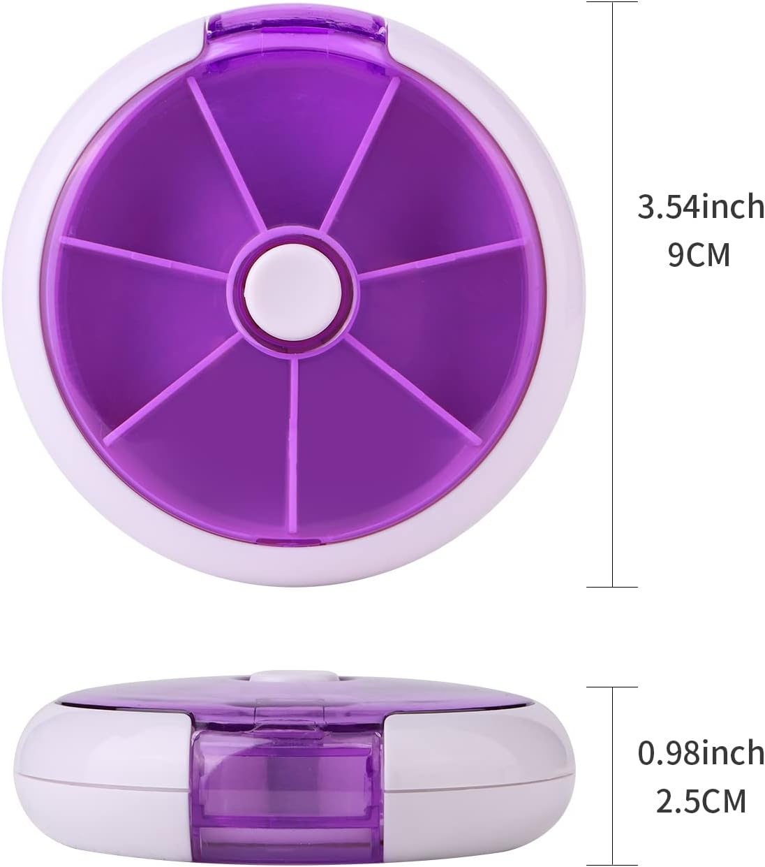 purple-cute-fruit-style-mini-pill-storage-box---portable-7-day-weekly-circular-shape-rotary-case-2