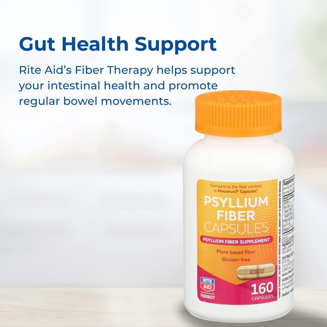 rite-aid-psyllium-fiber-capsules---160-count---natural-supplement-for-constipation-relief---promotes-digestive-health-and-regularity-5