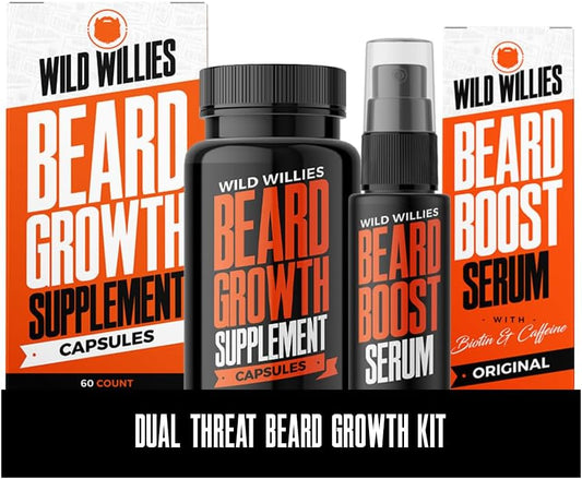wild-willies-beard-boost-serum-and-growth-supplement-kit---unscented-31-day-supply-made-in-usa---1-fl-oz---enhance-beard-thickness-and-fullness-1
