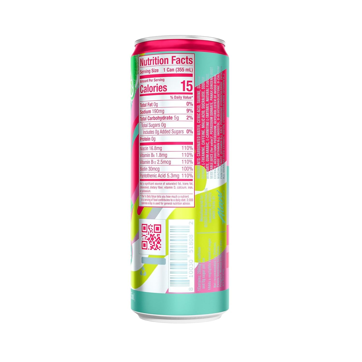 Alani Nu Cherry Twist Sugar Free Energy Drinks, 200mg Caffeine, Pre Workout Performance, Antioxidants, Biotin B Vitamins, Zero Sugar, 15 Calories, 12 Fl Oz Cans (24 Pack) - Espot.com.au