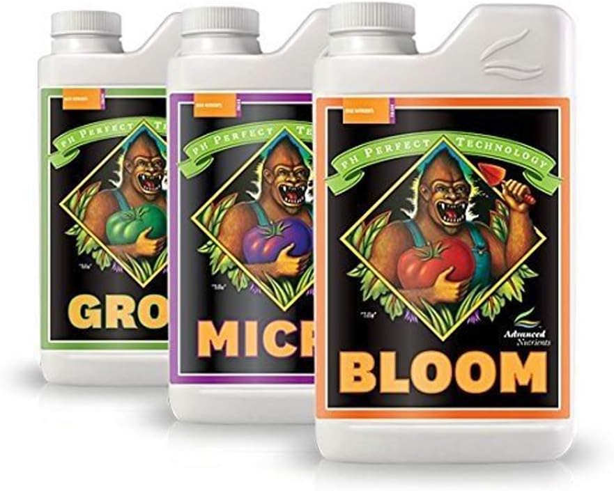 Advanced Nutrients Bloom, Micro & Grow Bundle - 3 Pack, 1 Liter Each - Complete Plant Nutrient System for Healthy Growth and Blooming Flowers - Espot.com.au