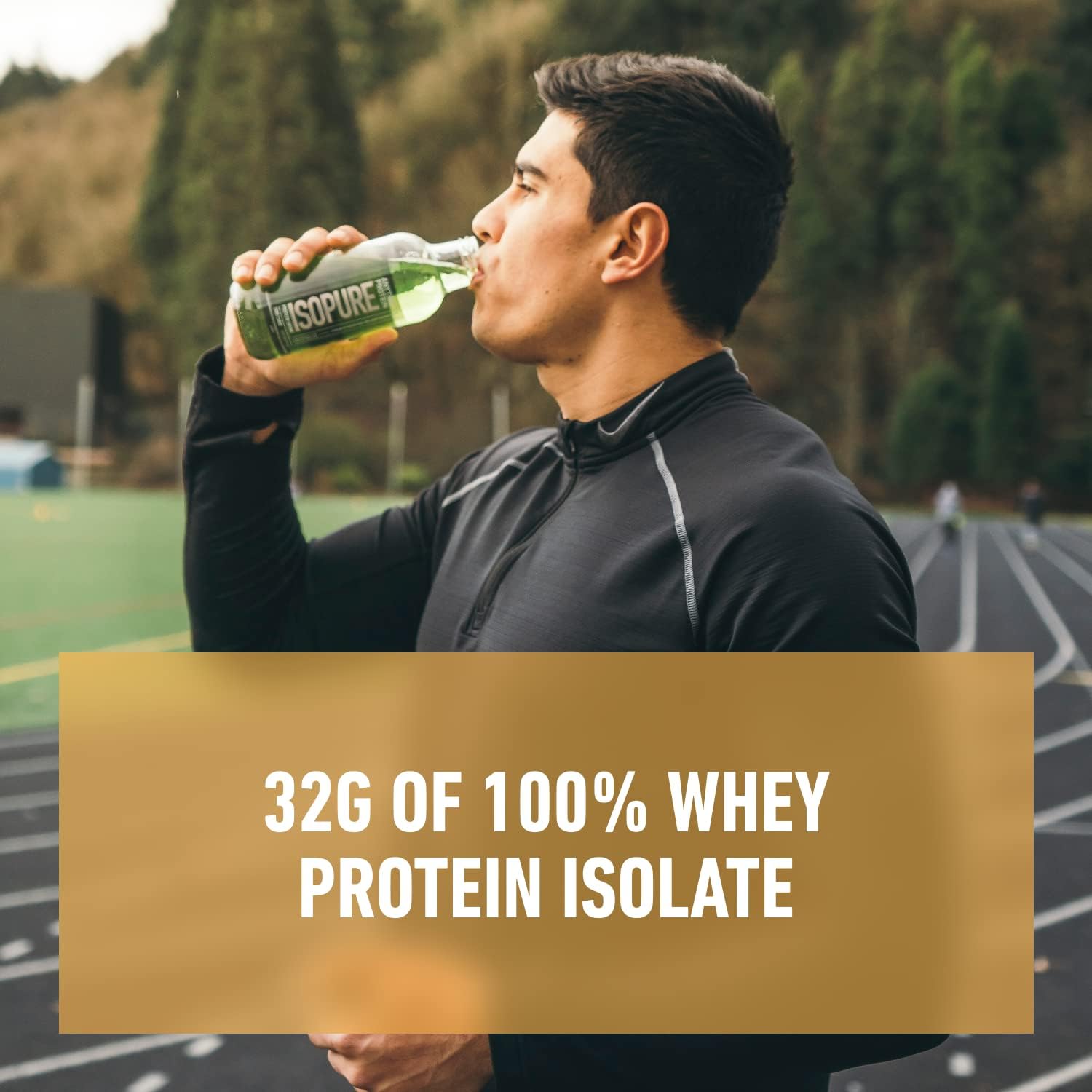 Isopure Zero Carb Lemonade Whey Protein Isolate Drink, 32g Protein, Ready-to-Drink, 16 Fl Oz (12 Bottles) - Espot.com.au