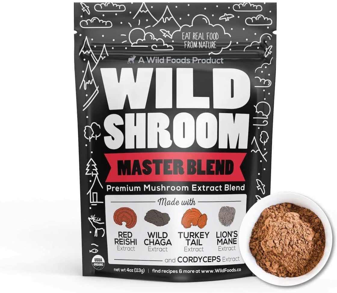 4oz-wild-foods-wild-mushroom-blend-with-reishi-chaga-cordyceps-turkey-tail-and-lions-mane---adaptogenic-stress-reducer-and-nootropic-liquid-blend-for-coffee---mental-clarity-boost-1