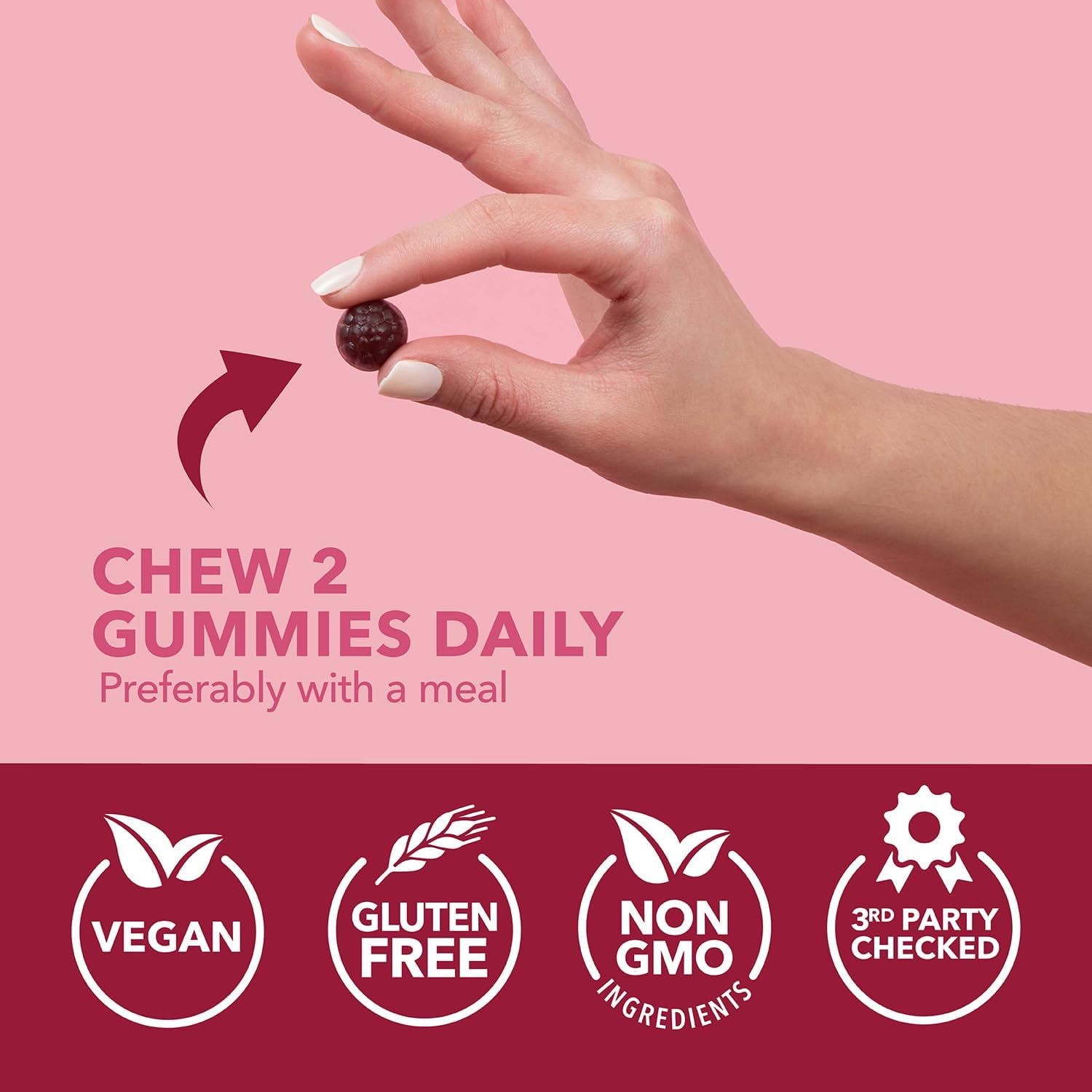 Women's Probiotic Cranberry Gummies - Supports Urinary Tract Health & pH Balance - 1 Billion CFU of Lactobacillus - Bladder & Vaginal Wellness - Cran-Raspberry Flavor - 60 Count - Espot.com.au