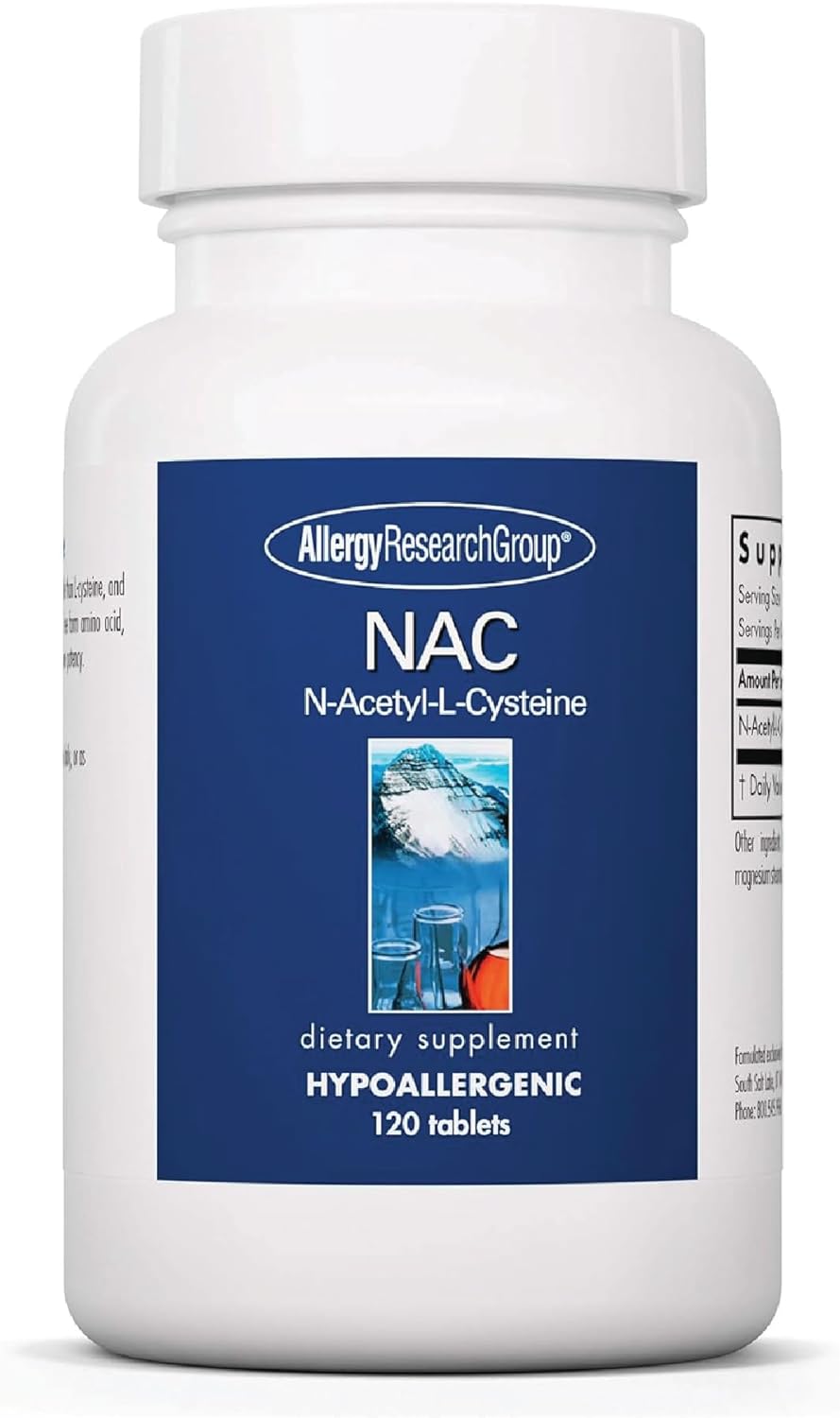 hypoallergenic-nac-supplement-for-immune-support---120-count---glutathione-precursor-mucus-clearance-free-form-amino-acid---allergy-research-group-1