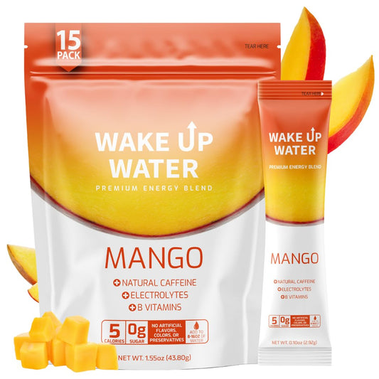 mango-flavored-wake-up-water-energy-drink-powder-with-electrolytes-and-b-vitamins-sugar-free-gluten-free-5-calories-15-packets---natural-caffeine-mix-packet-for-hydration-and-energy-boost-1