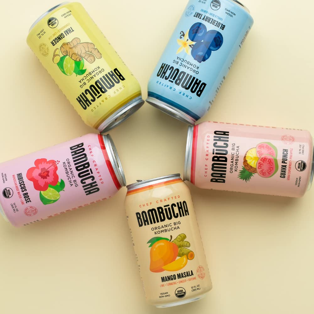 organic-bambucha-kombucha-variety-pack---12-fl-oz-cans-chef-crafted-flavors-raw-live-cultured-tea-drink-vegan-gluten-free-non-gmo-probiotic---case-of-12-8