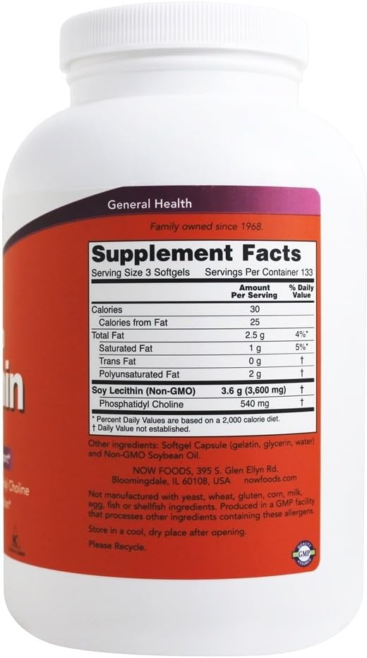now-foods-lecithin-19-grain-softgels-1200mg-400-count---non-gmo-supports-brain-health-and-liver-function---dietary-supplement-for-overall-wellness-2