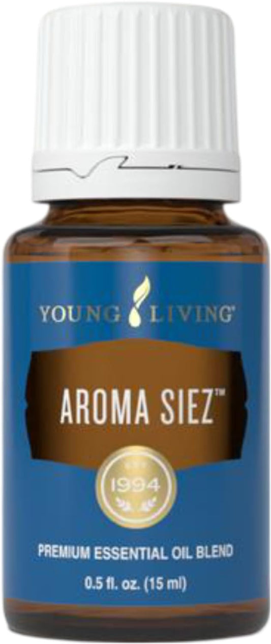 Young Living Aroma Siez Essential Oil - 15ml Antioxidant-Rich Blend for Immune Support, Floral Tea Flavor, Calming Aroma, Soothes Fatigued Muscles - Espot.com.au