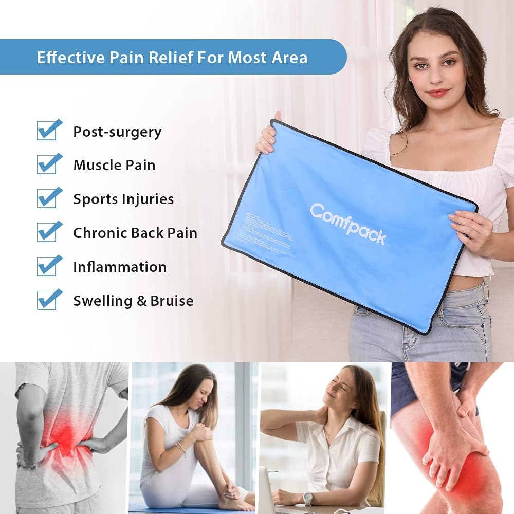 large-comfpack-xl-ice-pack-for-injuries---hot-cold-pack-with-3-straps---217-x-13---reusable-flexible---pain-relief-for-back-shoulder-knee---swelling-bruises-muscle-pain---inflammation-4