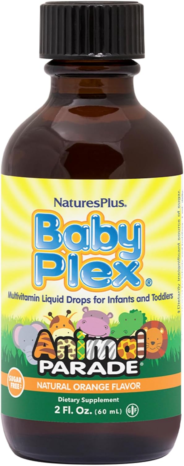 natures-plus-animal-parade-baby-plex-liquid-multivitamin-natural-orange-flavor-2-fl-oz-pack-of-2---sugar-gluten-free---120-servings-for-infants-toddlers-1
