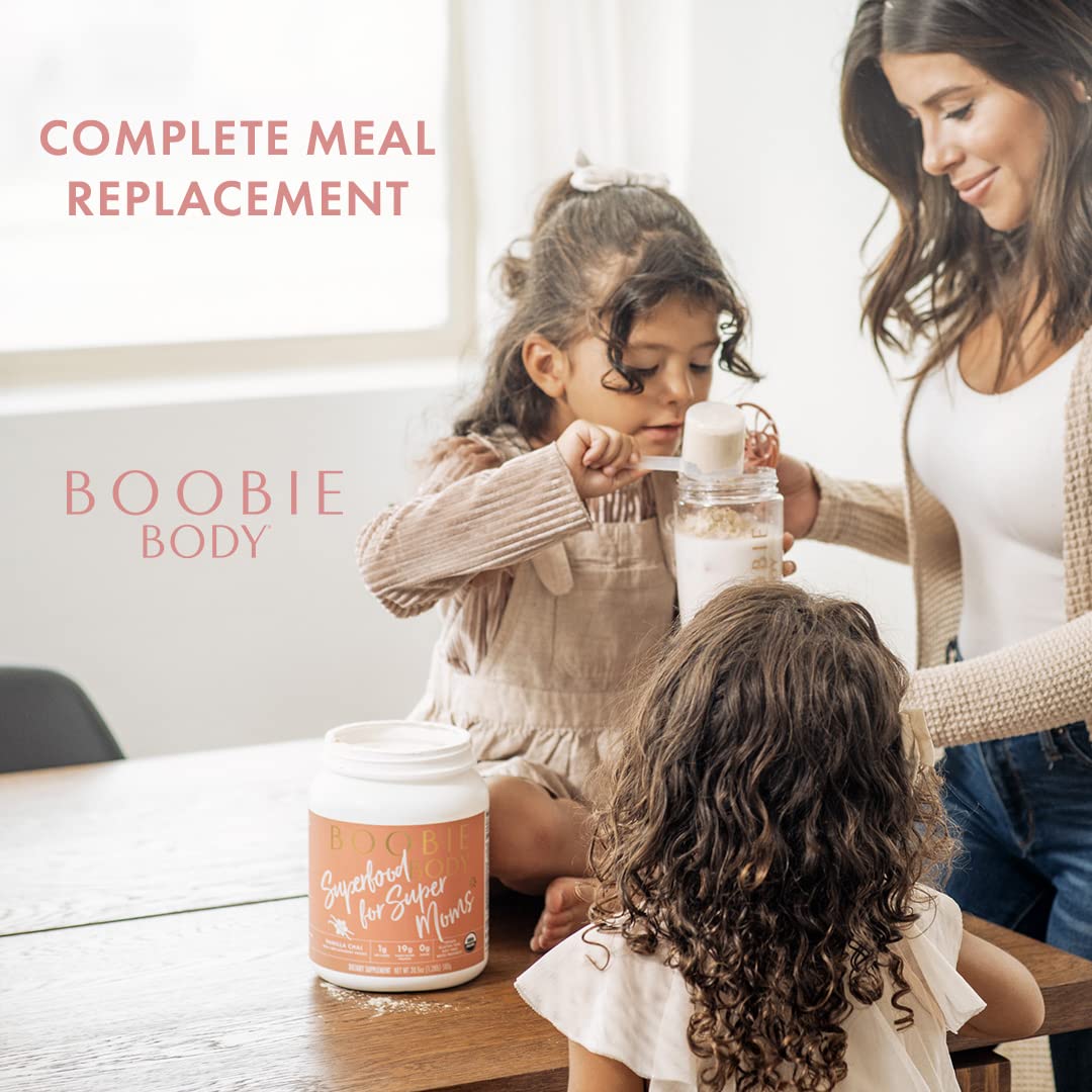 boobie-body-superfood-protein-shake-bundle---pregnancy-protein-powder-for-lactation-support-metabolism-and-energy---vanilla-cookie-protein-tub-with-pumpkin-flavor-boost-6