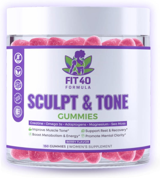 fit40-formula-sculpt-tone-gummies---womens-fitness-supplement-40-with-creatine-magnesium---natural-muscle-tone-energy-support---150-gummies-1