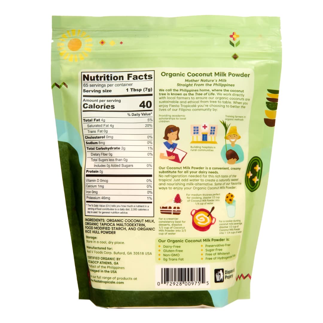 organic-unsweetened-coconut-milk-powder---plant-based-non-dairy---gluten-free-for-coffee-creamer-smoothies-baking---16-oz-1-pack-2