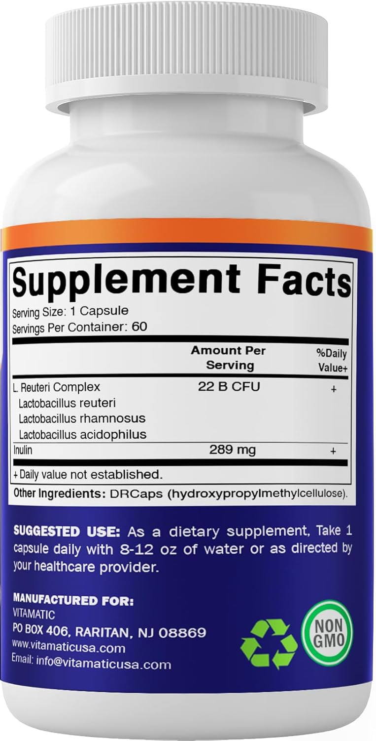 vitamatic-lactobacillus-reuteri-complex-capsules-with-22-billion-cfu---60-count---digestive-support-supplement-with-prebiotic-inulin-fiber-4