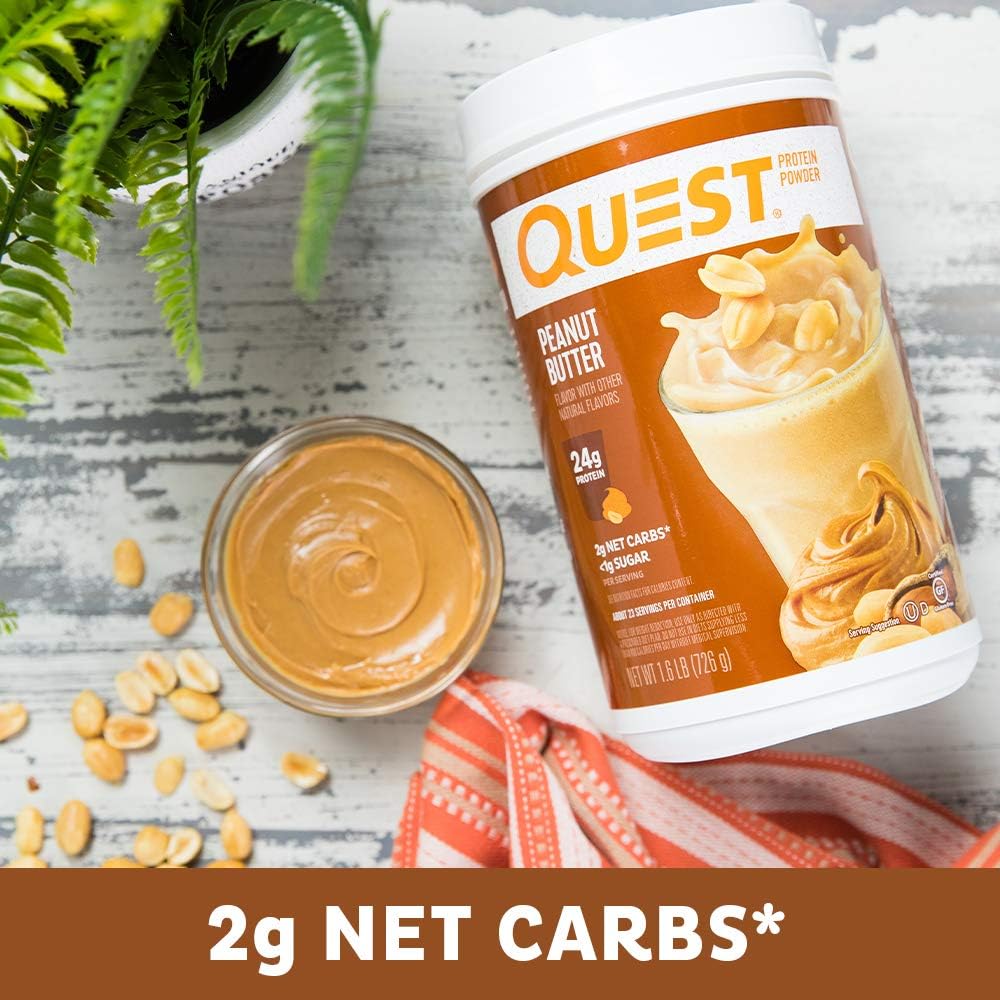 quest-nutrition-peanut-butter-protein-powder---23g-protein-1g-sugar-low-carb-gluten-free---16lb-23-servings-4