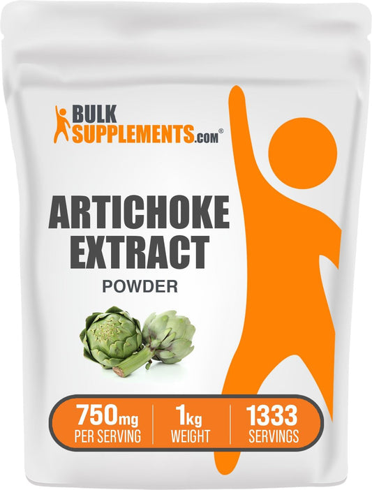 bulksupplementscom-artichoke-extract-powder---pure-artichoke-leaf-stem-supplement-750mg-per-serving-herbal-gluten-free-1kg-22-lbs-pack-of-1-1