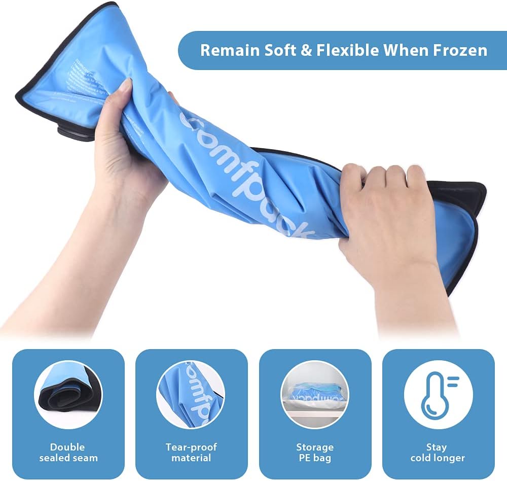 large-comfpack-xl-ice-pack-for-injuries---hot-cold-pack-with-3-straps---217-x-13---reusable-flexible---pain-relief-for-back-shoulder-knee---swelling-bruises-muscle-pain---inflammation-5